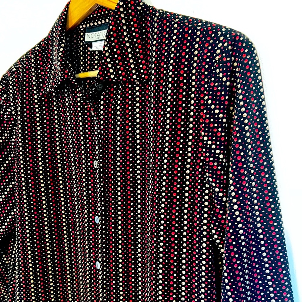 Lovely Vintage Notations Button Down - image 1